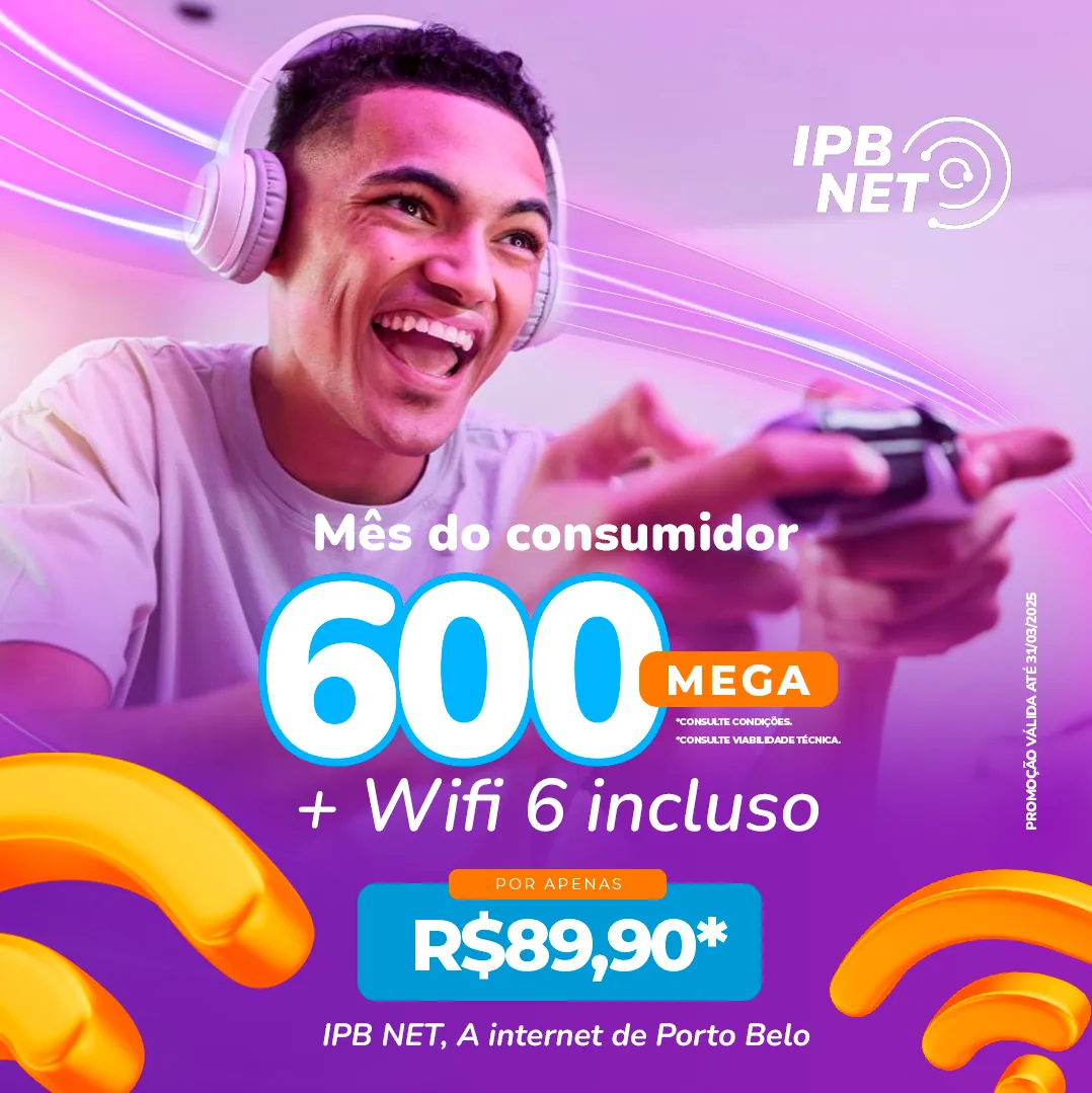 IPB Net · mês do consumidor 600 mega