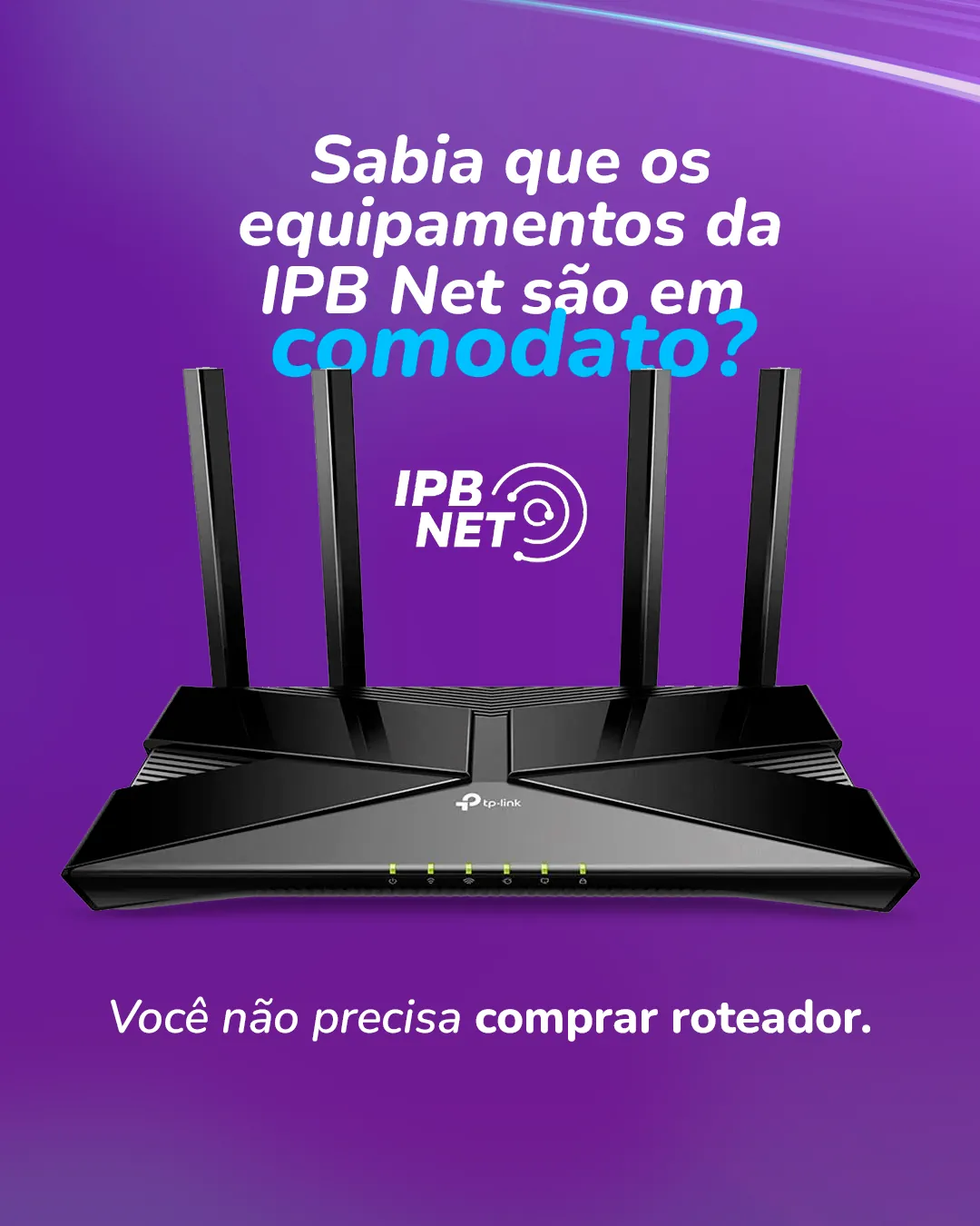 IPB Net · equipamentos em comodato