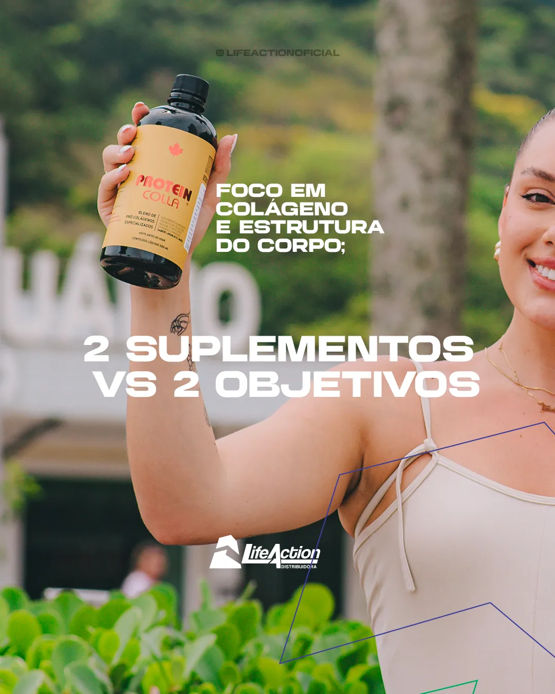 LifeAction · 2 suplementos vs 2 objetivos